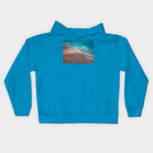 ocean and beach texture Kids Hoodie